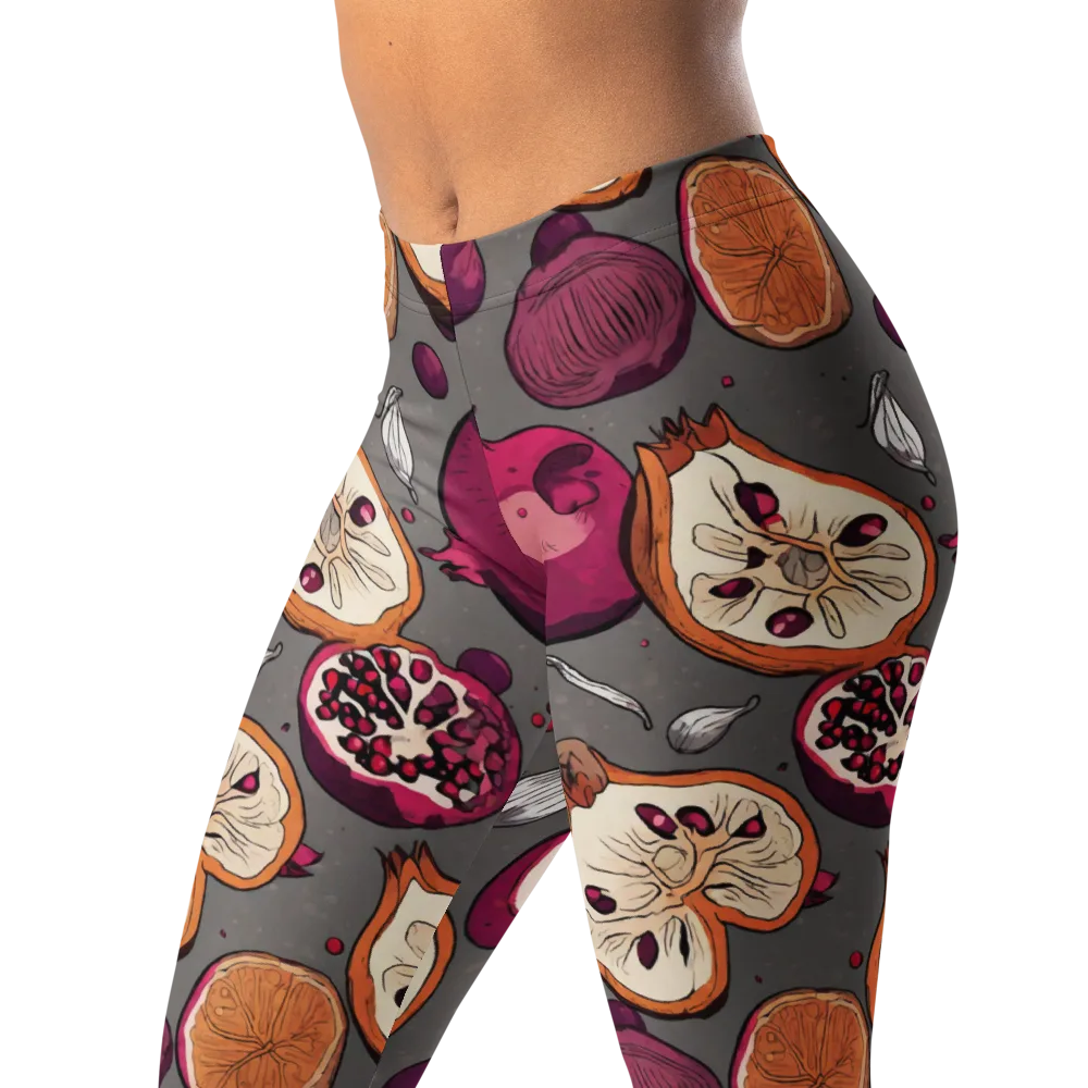 Still Life Season on Leggings — Left Front