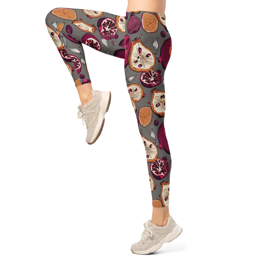 Still Life Season on Leggings — Left