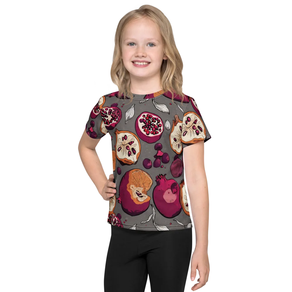 Still Life Season on Kids Crew Neck T-Shirt — Front