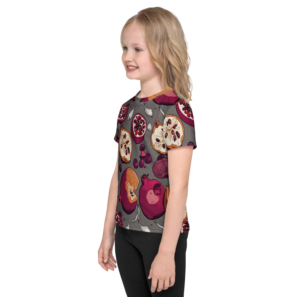 Still Life Season on Kids Crew Neck T-Shirt — Left