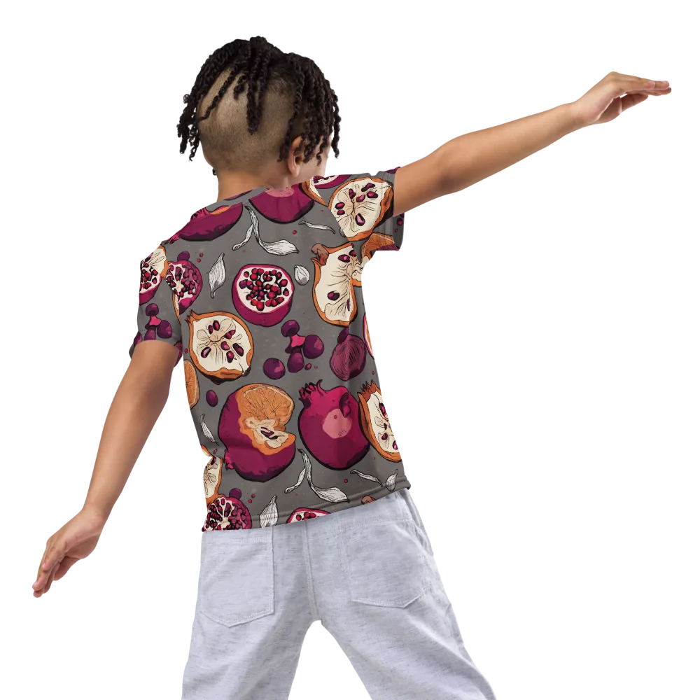 Still Life Season on Kids Crew Neck T-Shirt — Back
