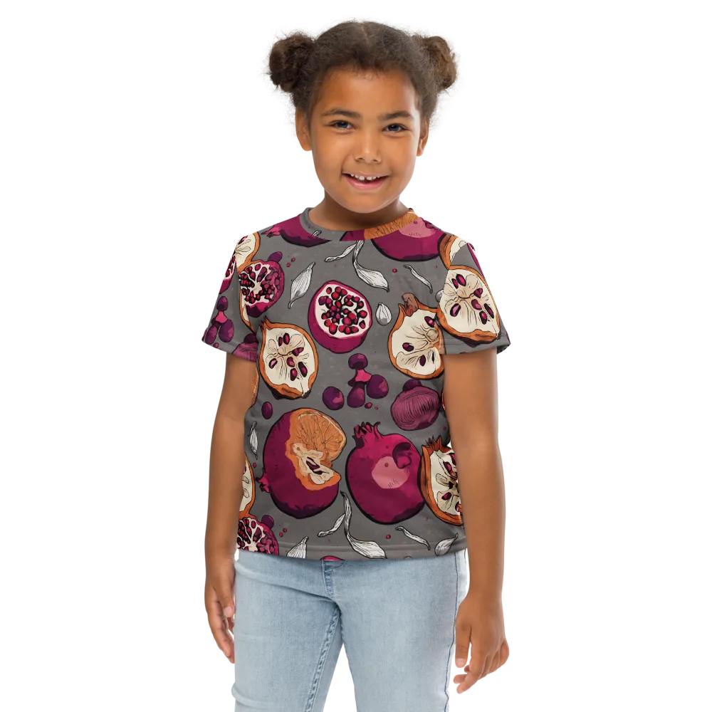 Still Life Season on Kids Crew Neck T-Shirt — Front