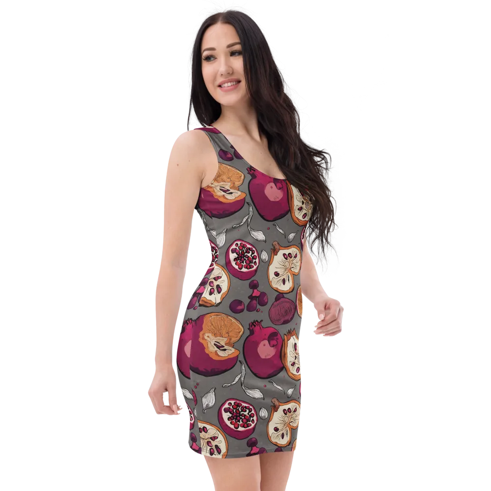 Still Life Season on Bodycon Dress — Right Front