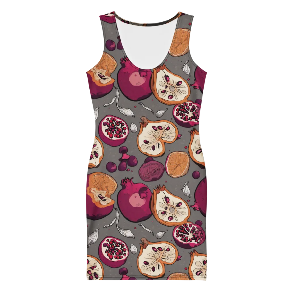 Still Life Season on Bodycon Dress — Front