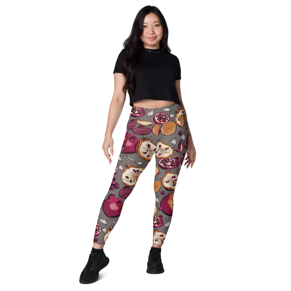 Still Life Season on Leggings with Pockets — Front
