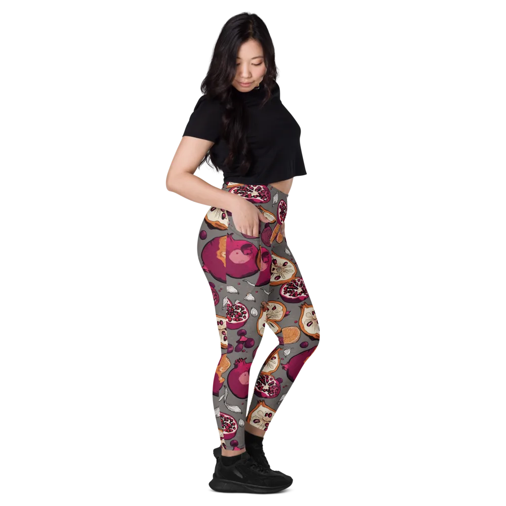 Still Life Season on Leggings with Pockets — Right