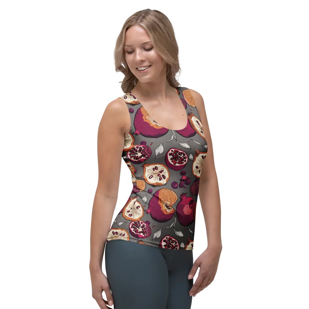 Still Life Season on Women's Tank Top — Right Front