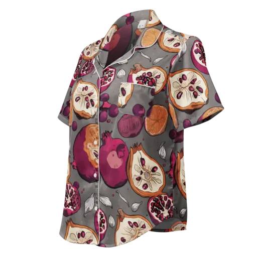 Still Life Season on a Women's Short Sleeve Pajama Top