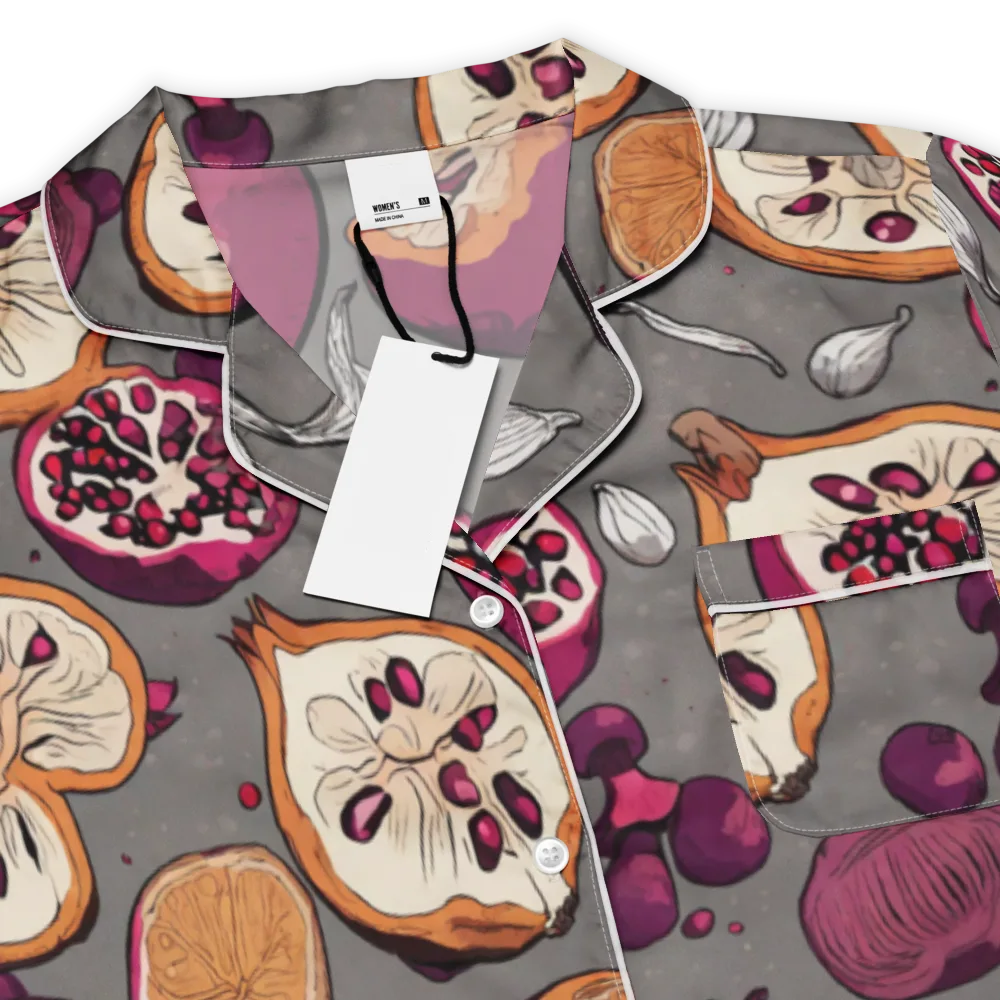Still Life Season on Women's Short Sleeve Pajama Top — Product details