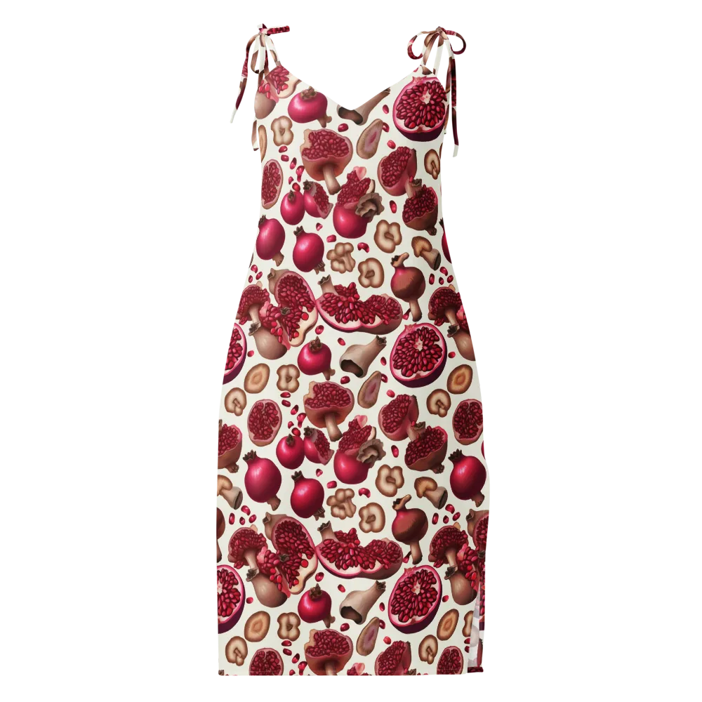 Mushroom Garnet on Slip Dress — Front