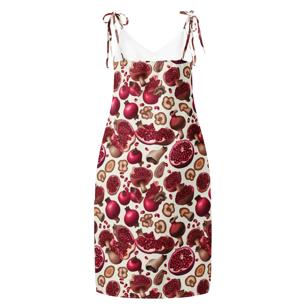 Mushroom Garnet on Slip Dress — Back