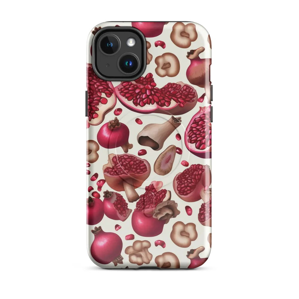 Mushroom Garnet on MagSafe Tough Case for iPhone® — Front
