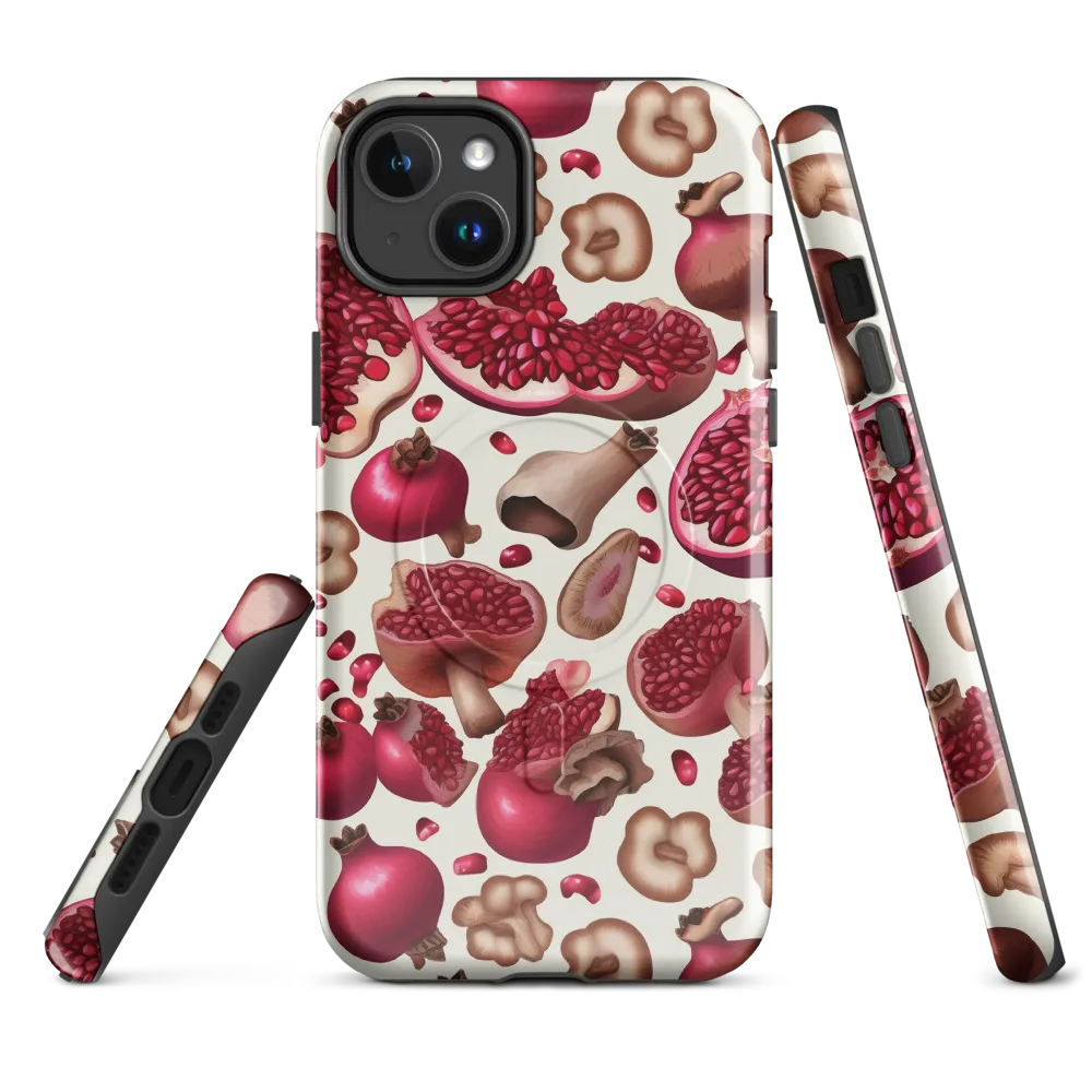 Mushroom Garnet on MagSafe Tough Case for iPhone® — Front