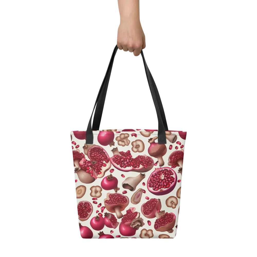 Mushroom Garnet on Tote Bag — Front