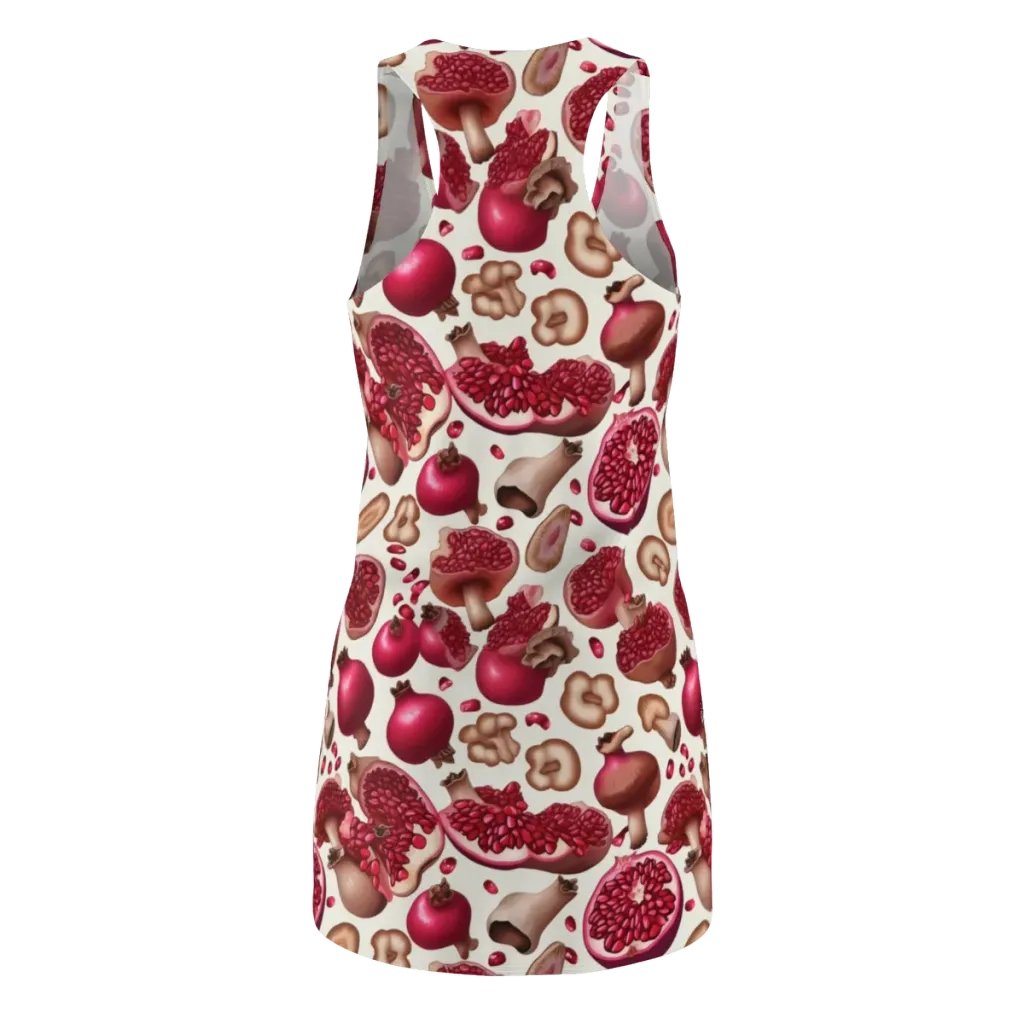 Mushroom Garnet on Racerback Dress — Back