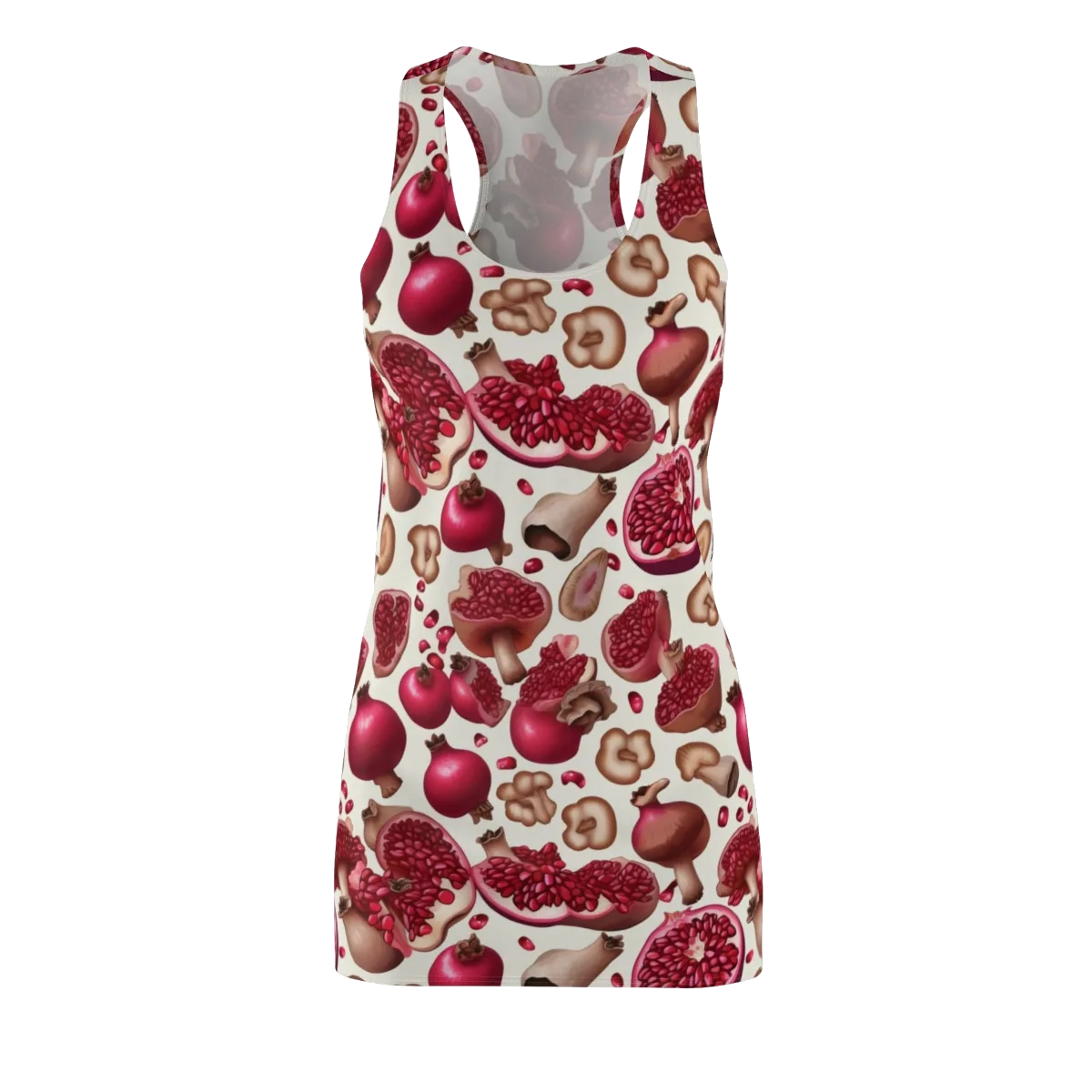 Mushroom Garnet on Racerback Dress — Front