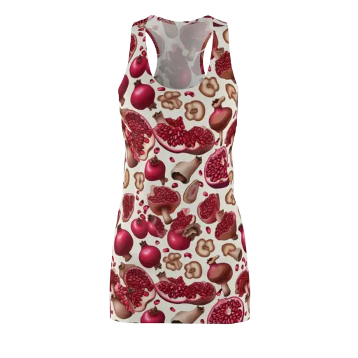 Mushroom Garnet on a Racerback Dress