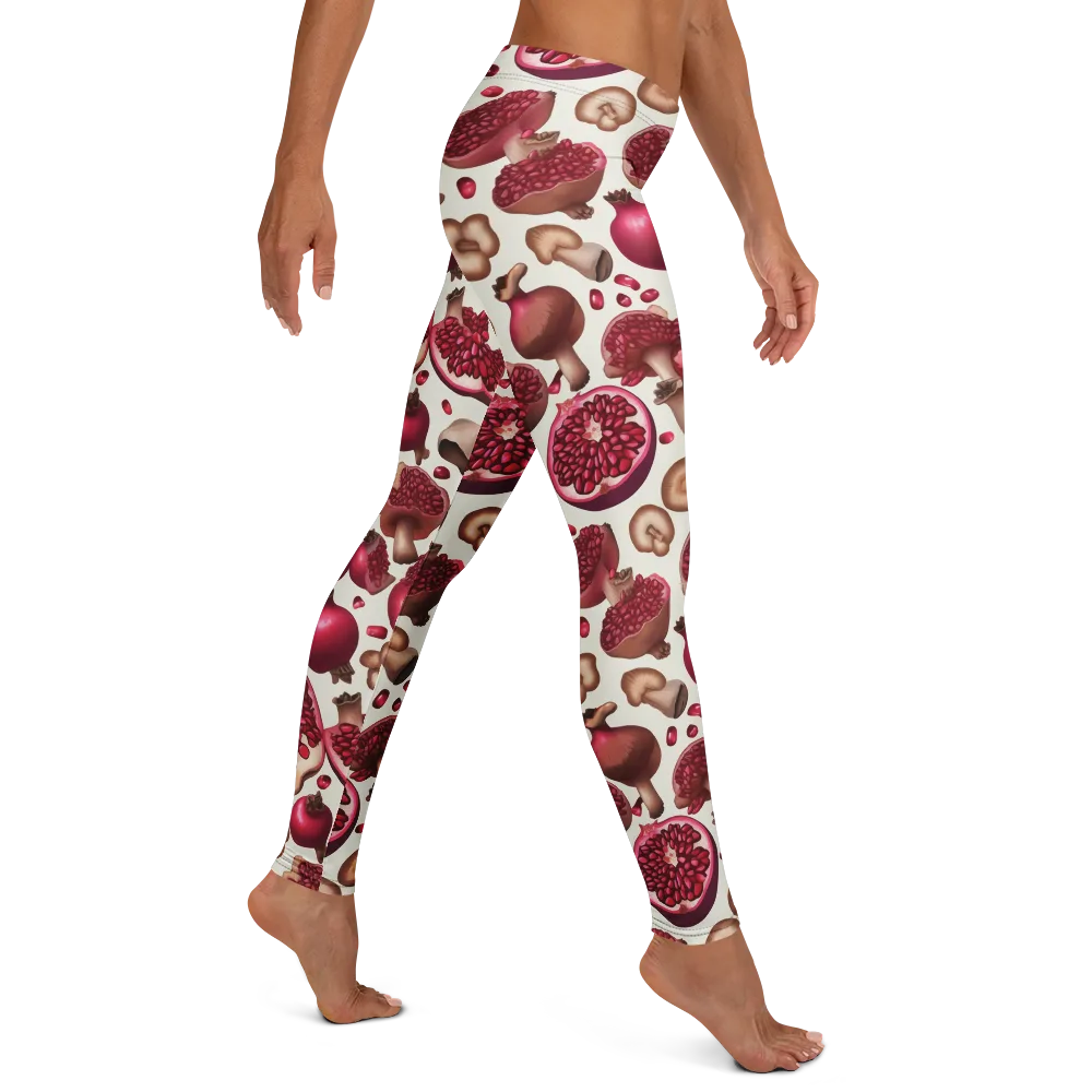 Mushroom Garnet on Leggings — Right
