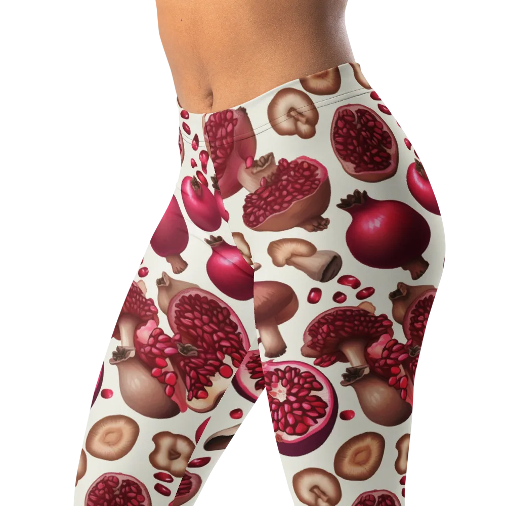 Mushroom Garnet on Leggings — Left Front