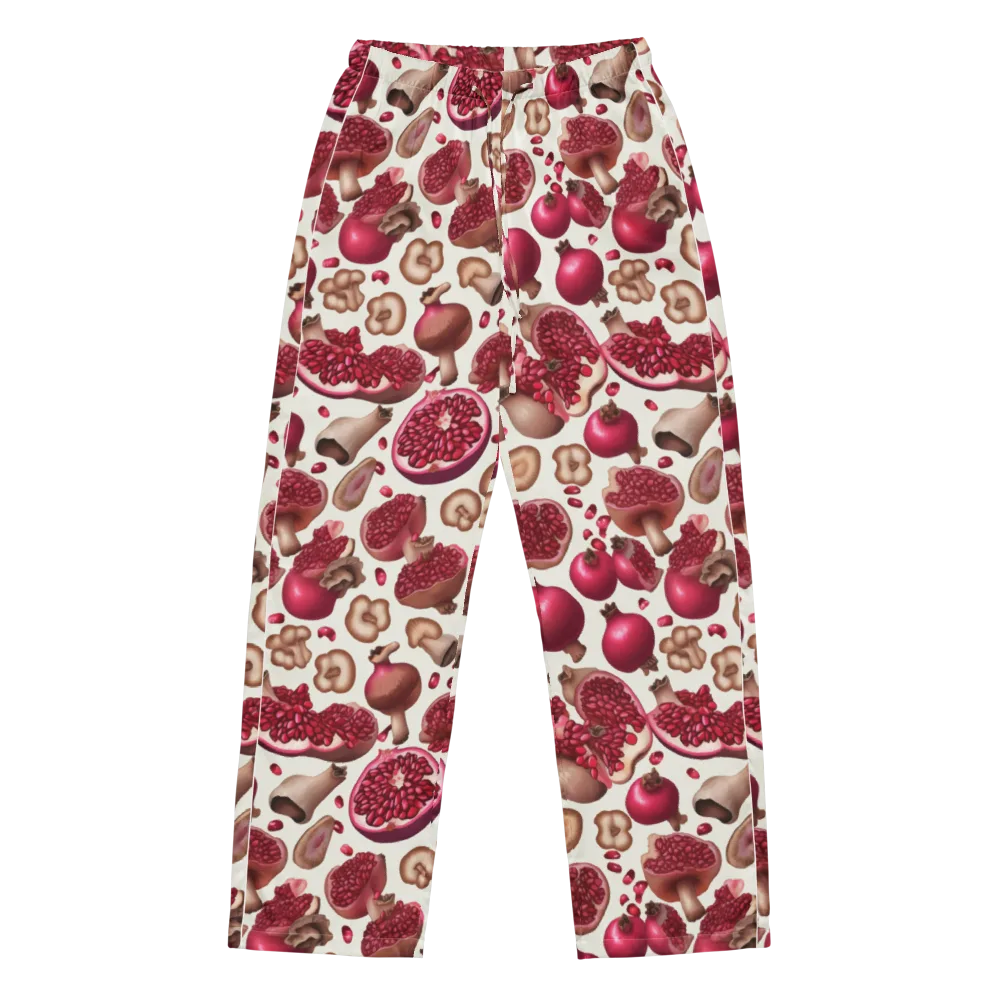 Mushroom Garnet on Women's Pajama Pants — Front
