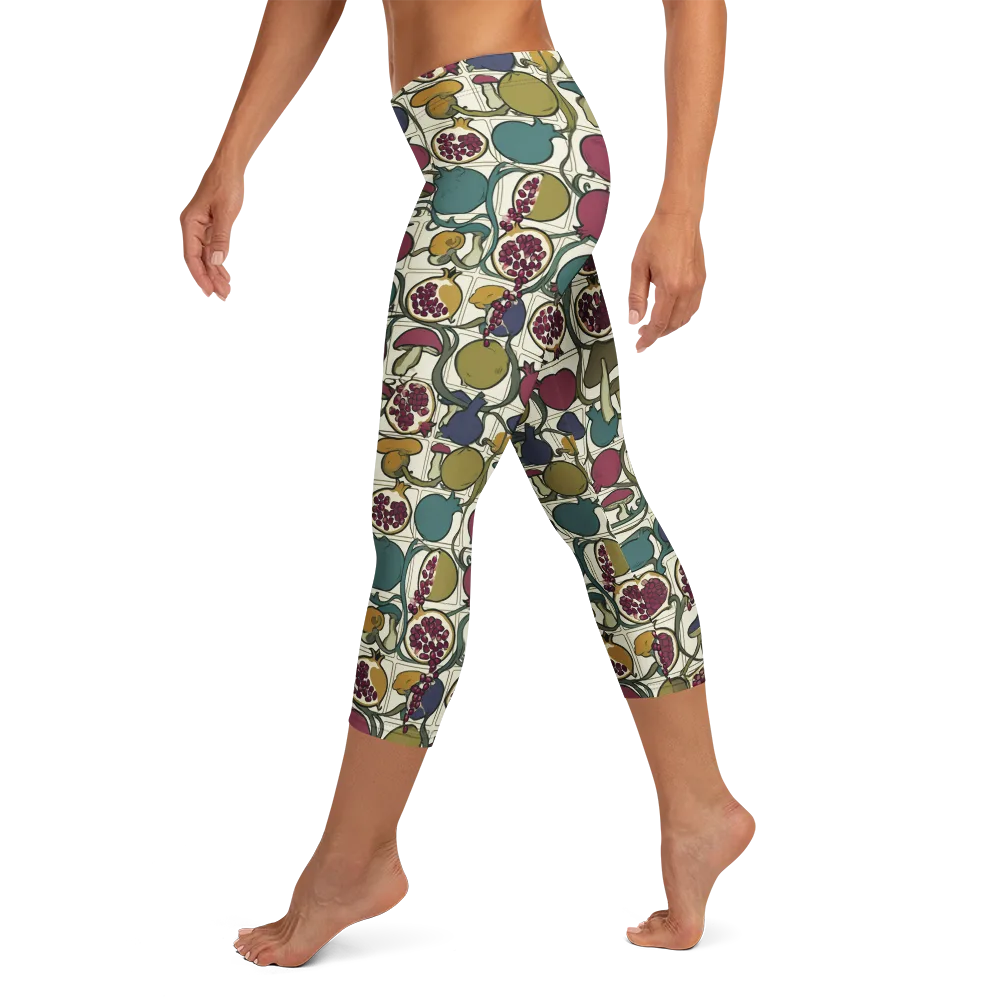 Garnet Grove on Capri Leggings — Left