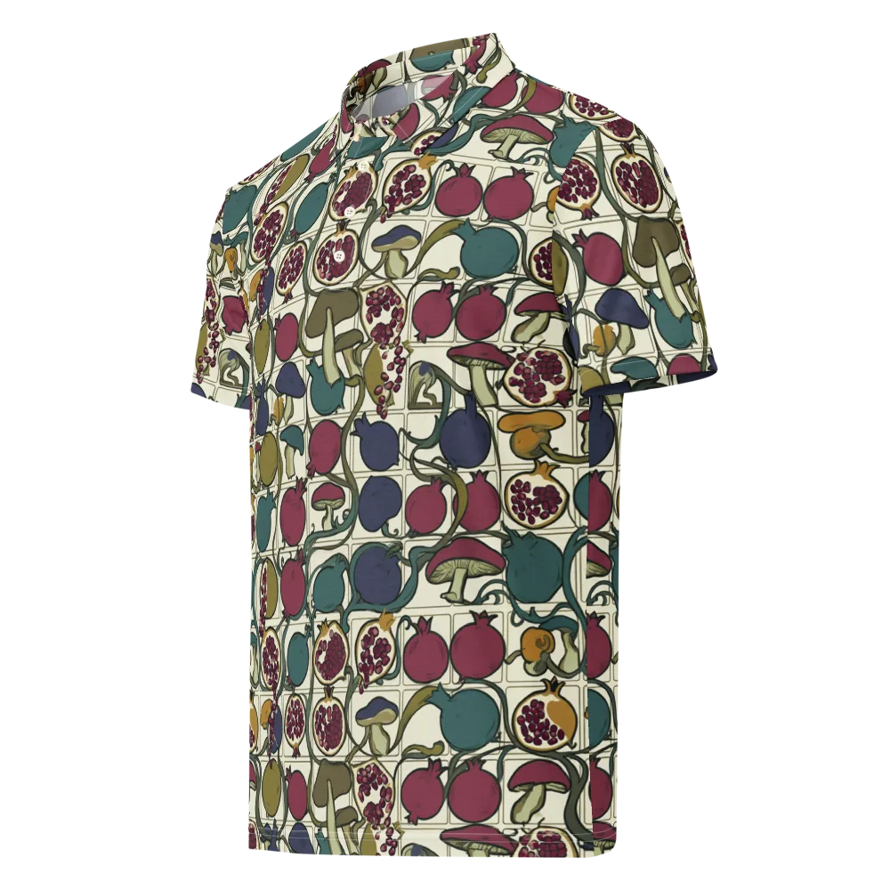 Garnet Grove on Men's Slim Fit Polo Shirt — Left Front