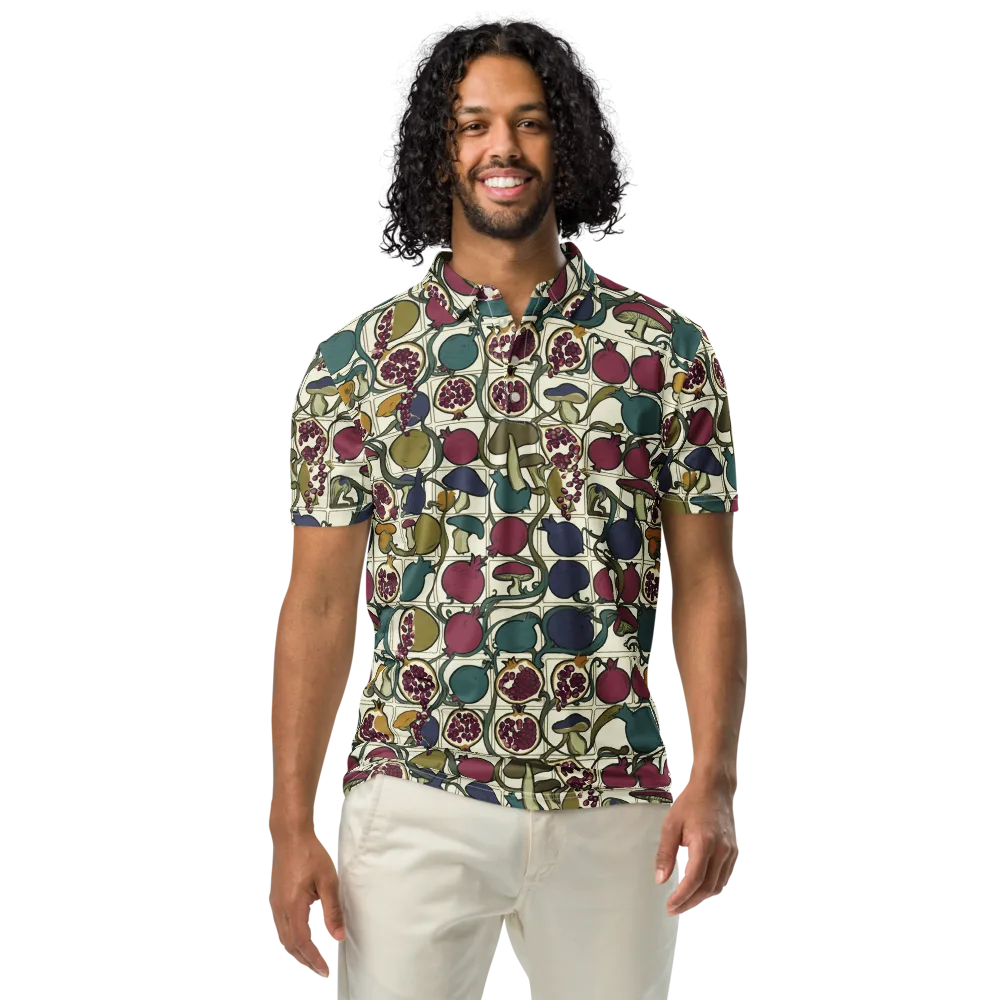 Garnet Grove on Men's Slim Fit Polo Shirt — Front