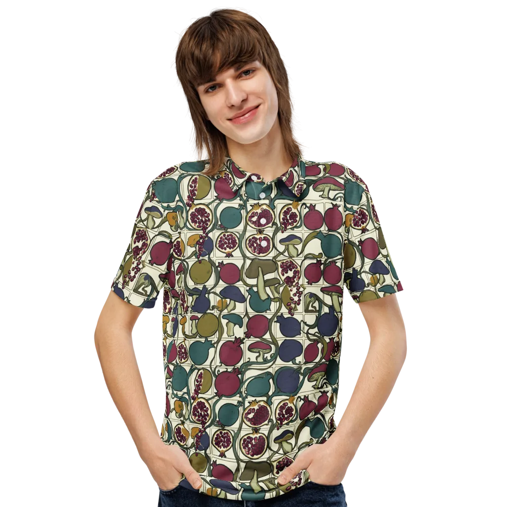 Garnet Grove on Men's Slim Fit Polo Shirt — Front