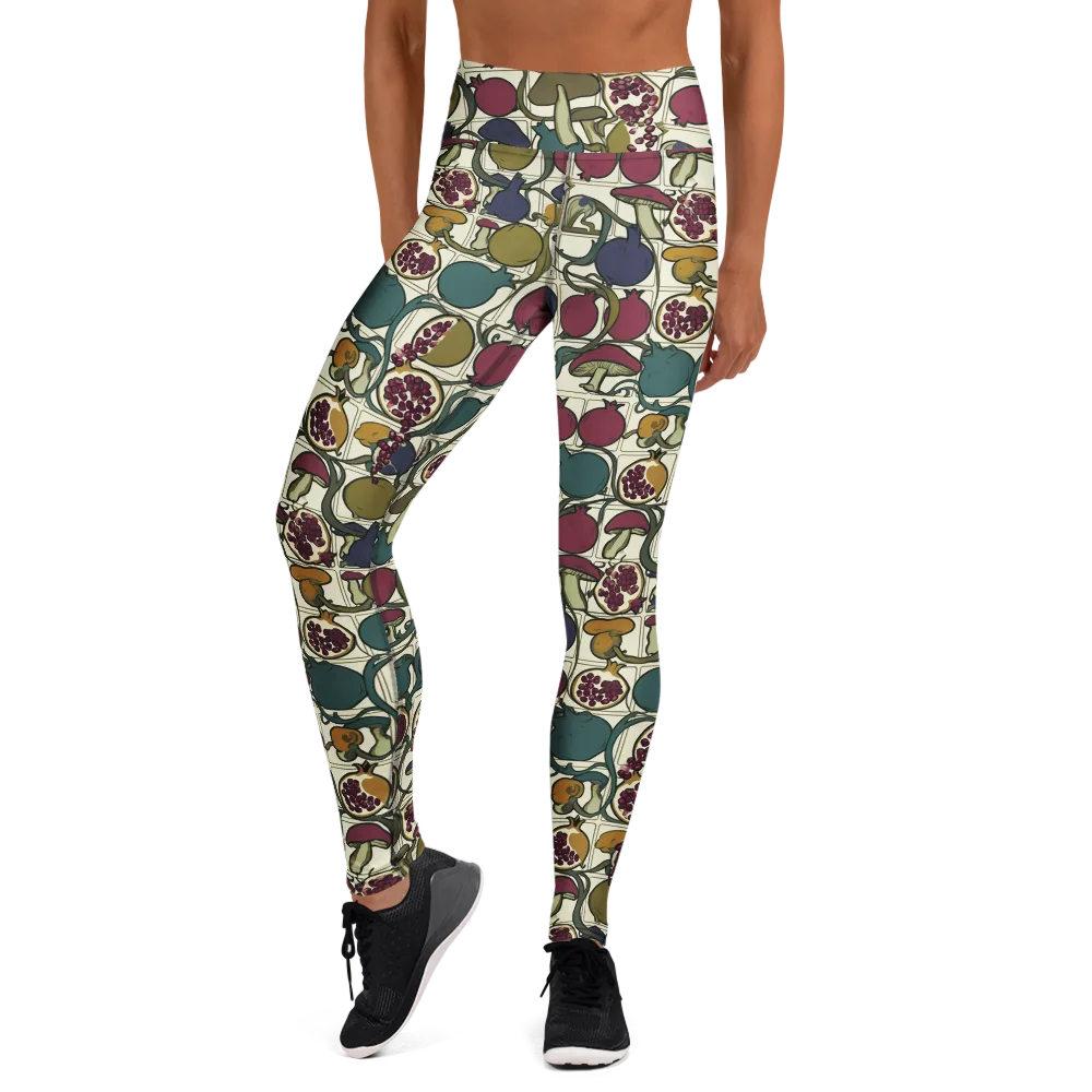 Garnet Grove on Yoga Leggings — Front