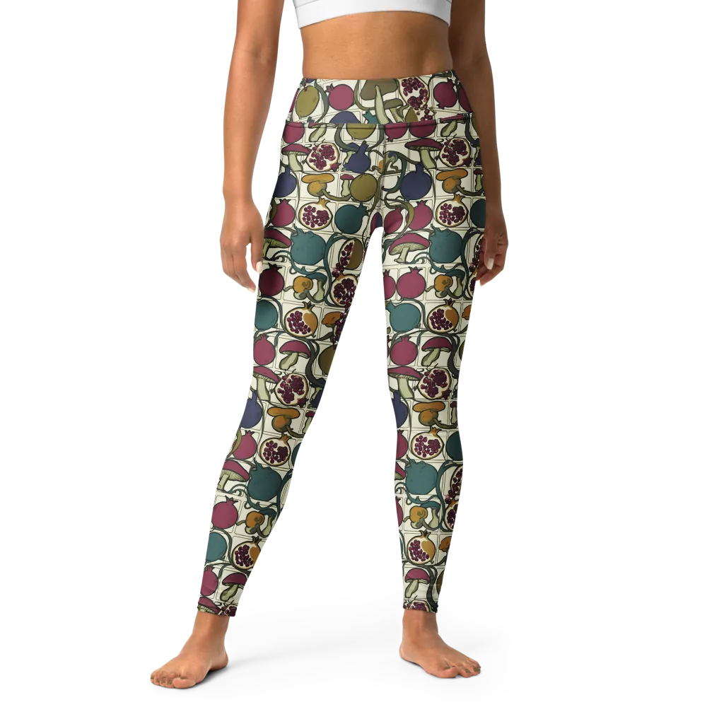 Garnet Grove on Yoga Leggings — Front