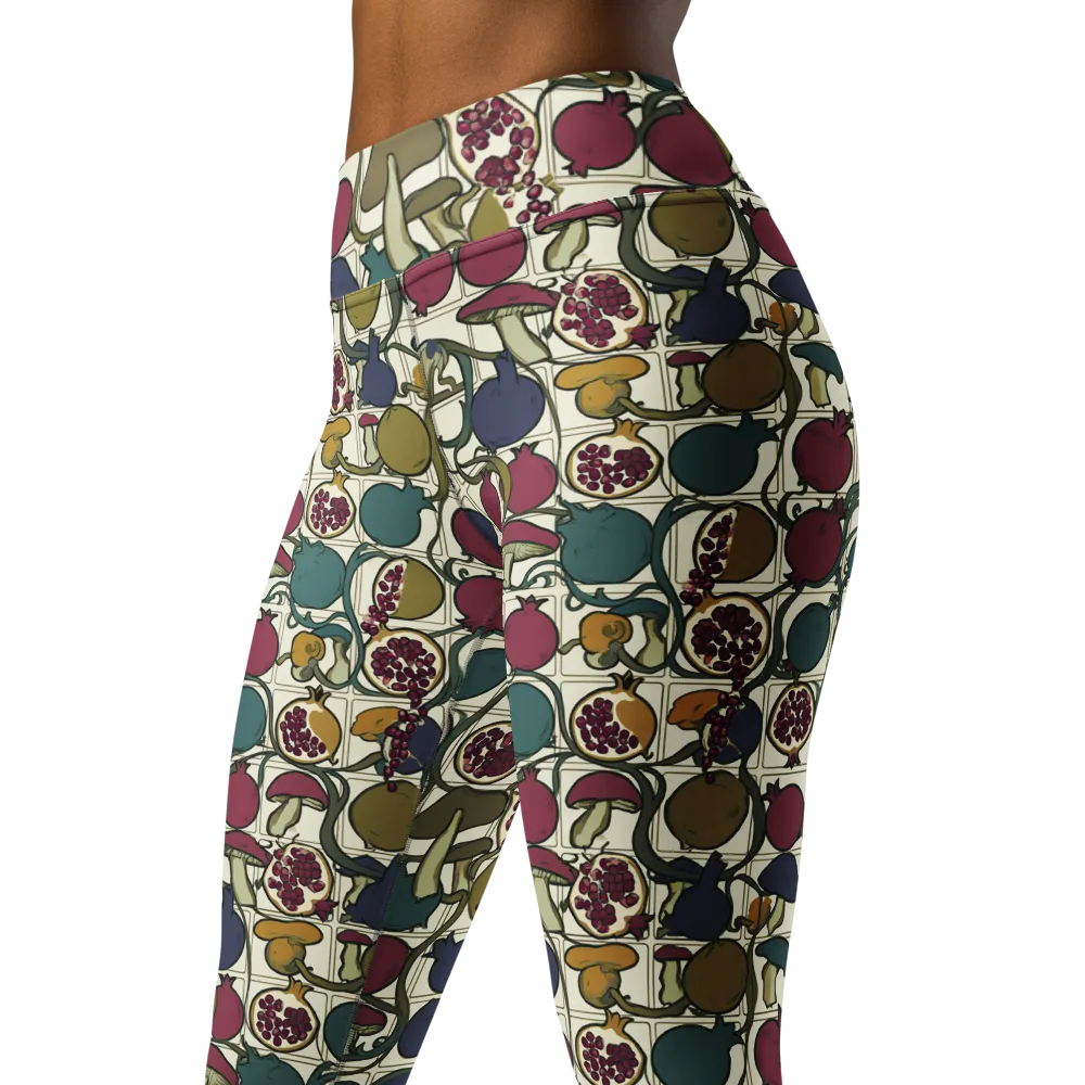 Garnet Grove on Yoga Leggings — Left Front