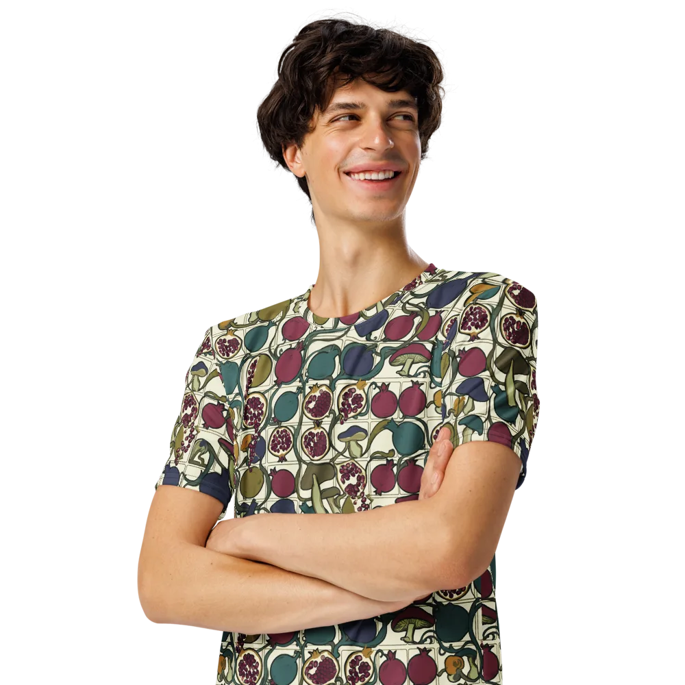 Garnet Grove on Men's Crew Neck T-Shirt — Left Front