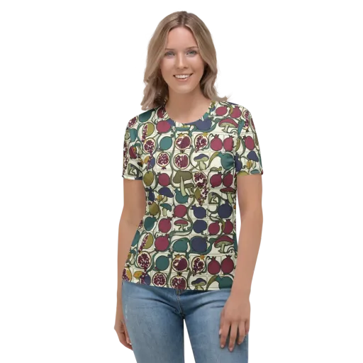 Garnet Grove on a Women's Crew Neck T-Shirt