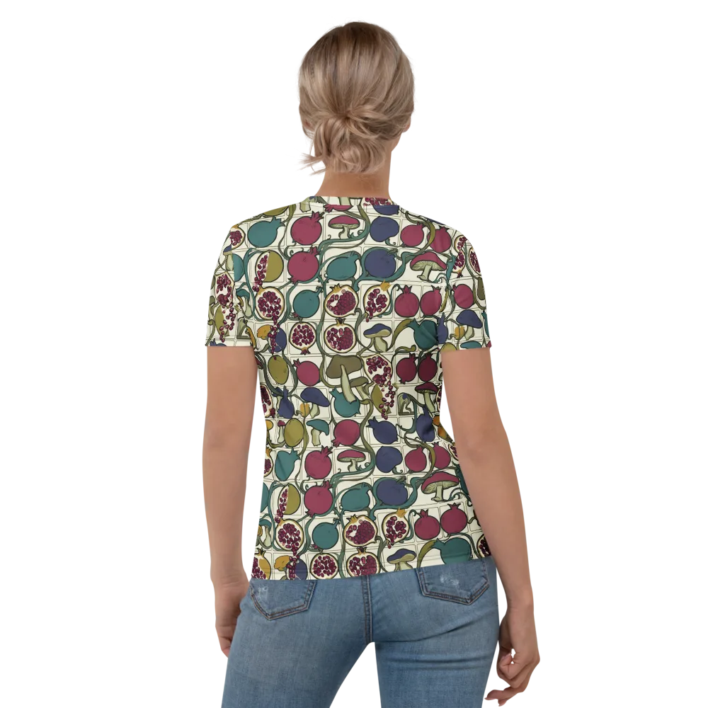 Garnet Grove on Women's Crew Neck T-Shirt — Back