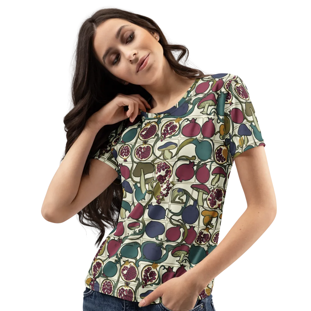 Garnet Grove on Women's Crew Neck T-Shirt — Left Front