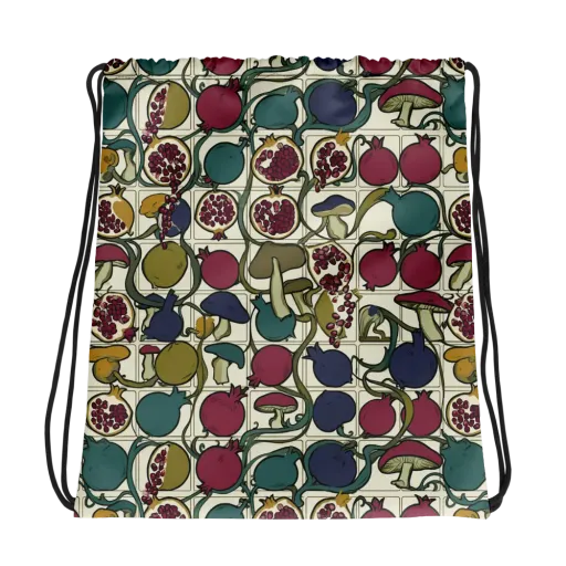 Garnet Grove on a Drawstring Bag