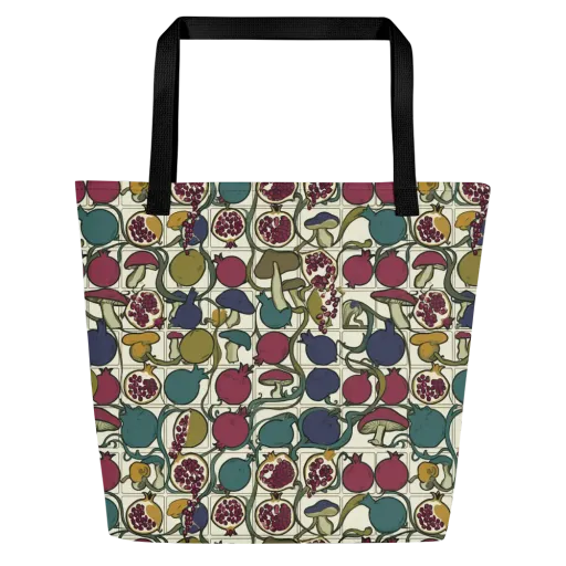 Garnet Grove on a Large Tote Bag W/ Pocket