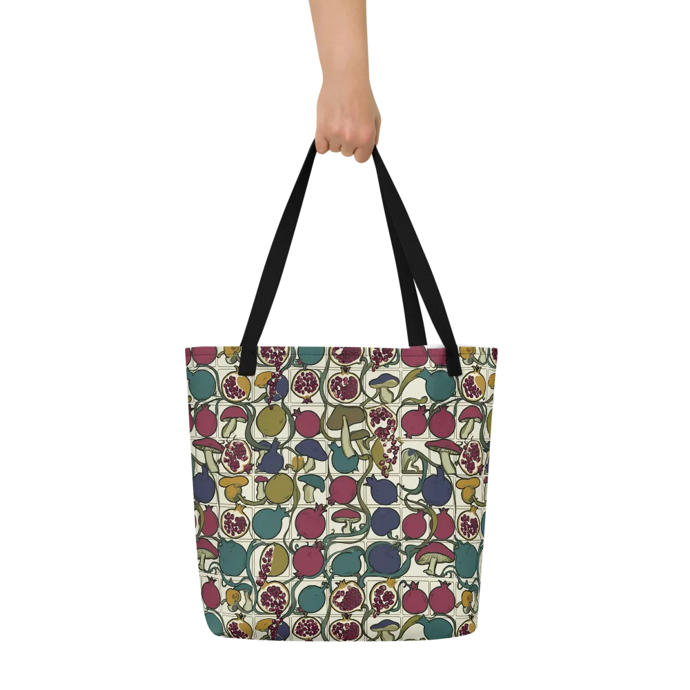 Garnet Grove on Large Tote Bag W/ Pocket — Front