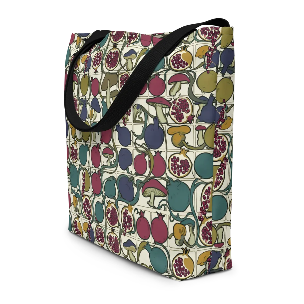Garnet Grove on Large Tote Bag W/ Pocket — Front