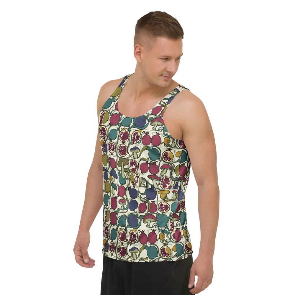 Garnet Grove on Men's Tank Top — Left Front