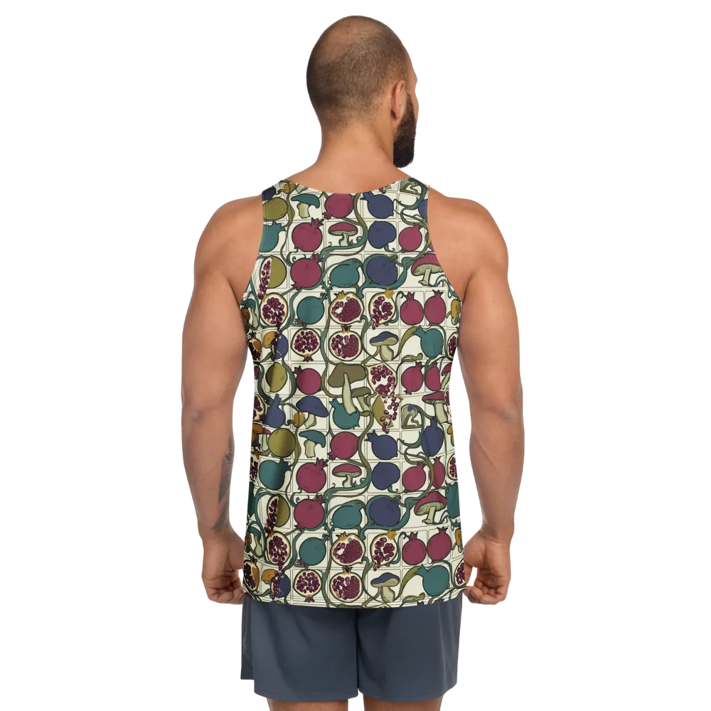 Garnet Grove on Men's Tank Top — Back