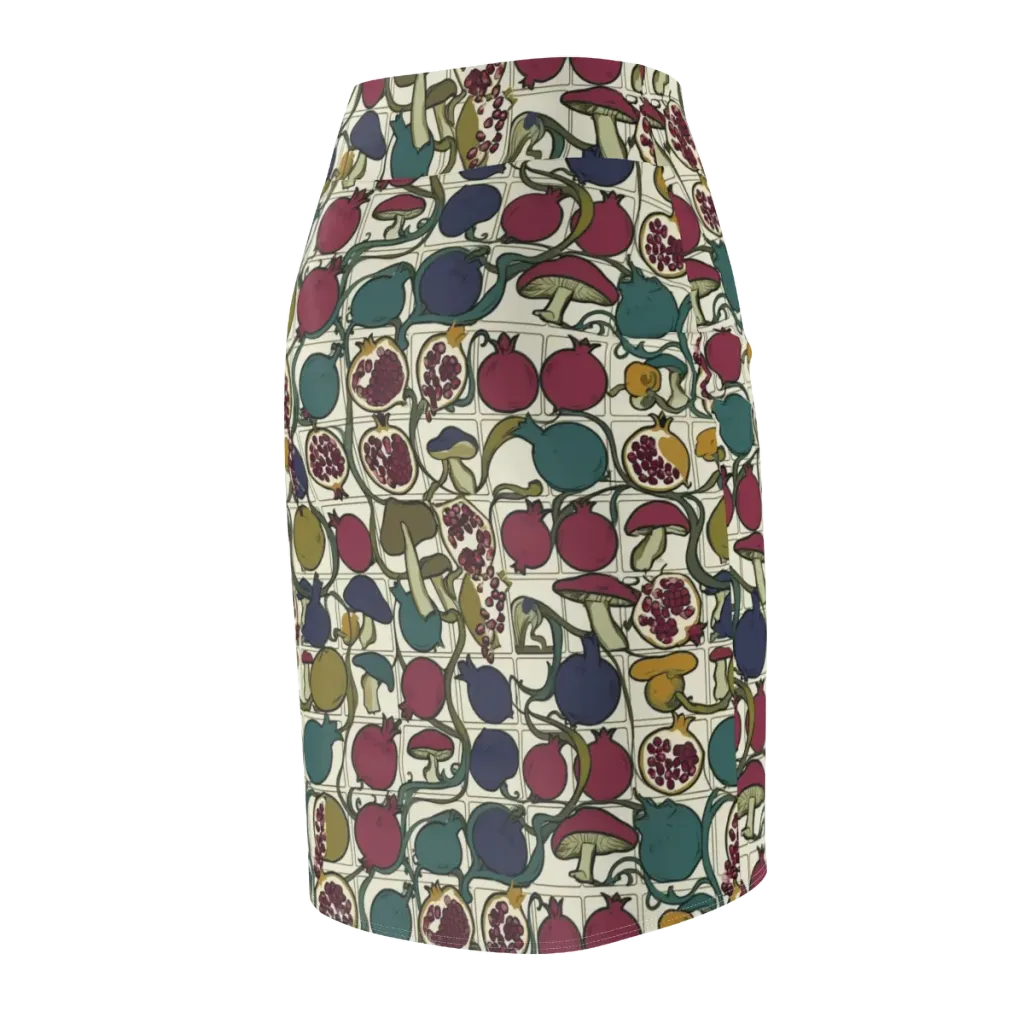 Garnet Grove on Pencil Skirt — Back Side