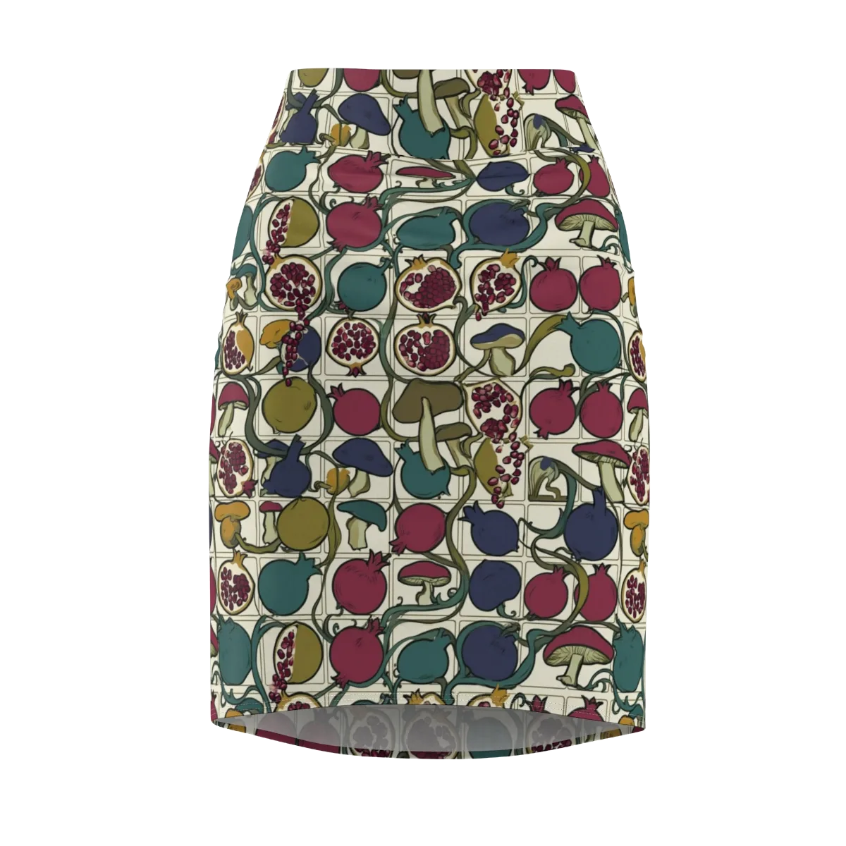 Garnet Grove on Pencil Skirt — Front