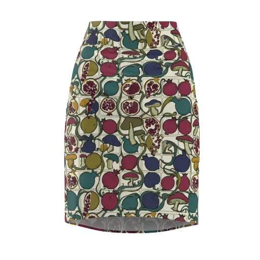 Garnet Grove on a Pencil Skirt