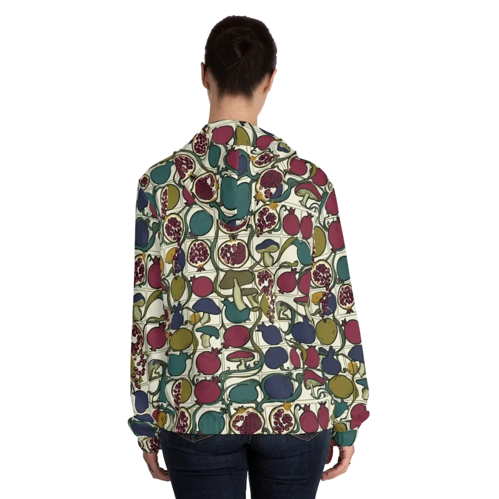 Garnet Grove on Women's Full-Zip Hoodie — Back On Person