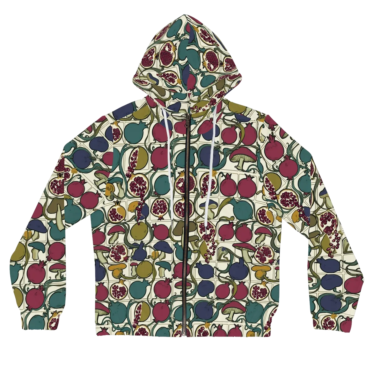 Garnet Grove on Women's Full-Zip Hoodie — Front