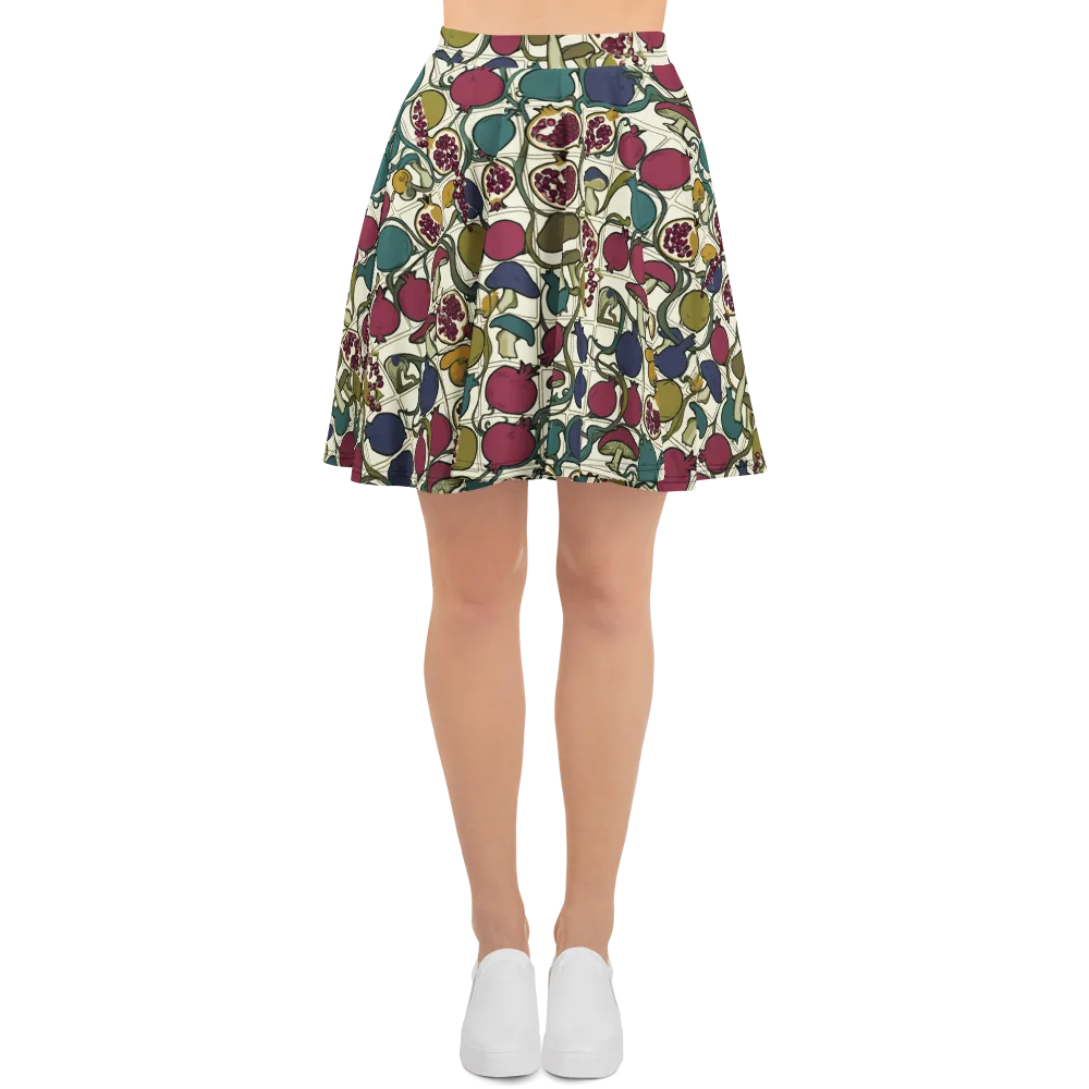 Garnet Grove on Skater Skirt — Front