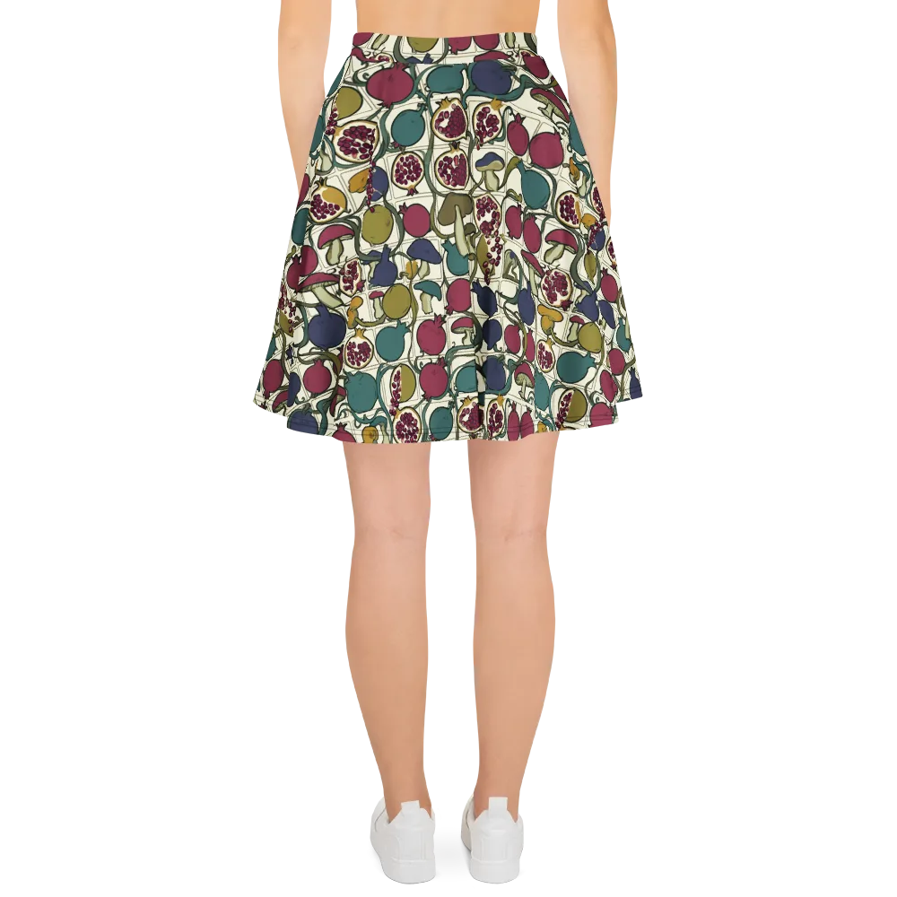 Garnet Grove on Skater Skirt — Back