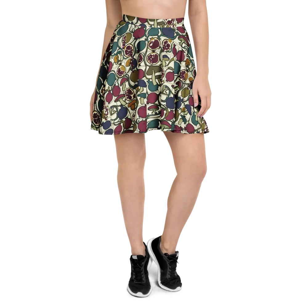 Garnet Grove on Skater Skirt — Front