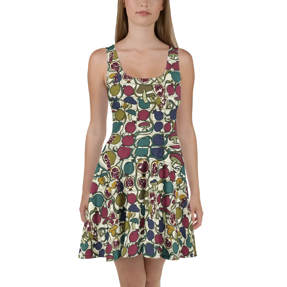 Garnet Grove on Skater Dress — Front